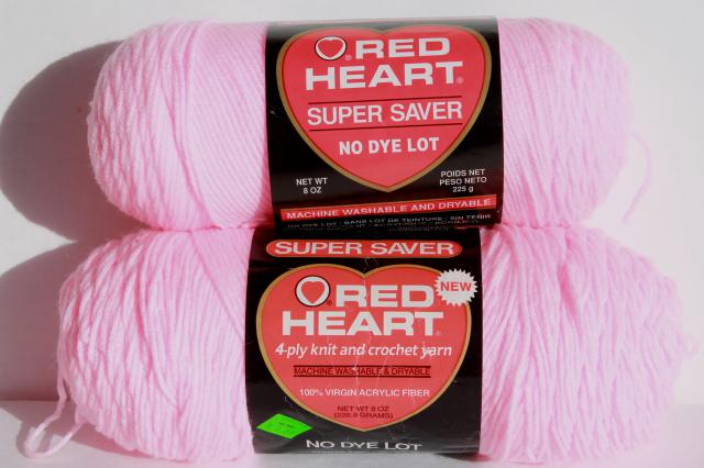 Red Heart Super Saver Yarn (Petal Pink)