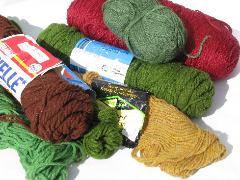 Lot acrylic yarn, 4 lbs assorted fall colors knitting/crochet skeins