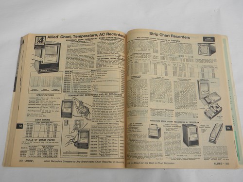 Lot early 1970s Allied electronics industrial advertising catalogs
