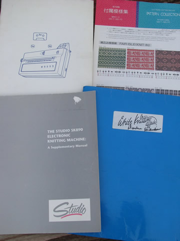 Lot knitting machine books, instructions and manuals assorted machines