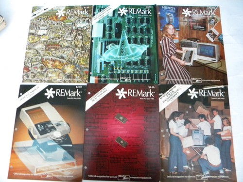 Lot of 12 1980s vintage Heathkit Zenith Remark magazines Heath User's Group