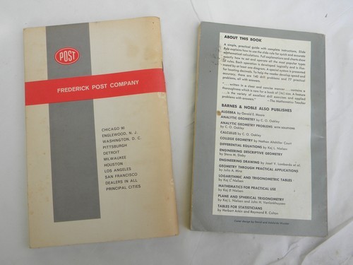 Lot of 1950/1960s vintage slide rule instructions/manuals Post Versatrig