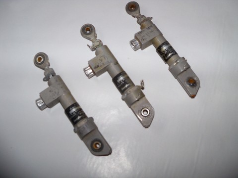 Lot of 1950s Mid-century vintage, US military armament latch pneumatic cylinders / parts