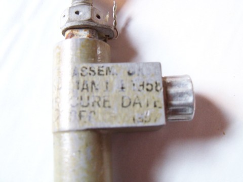 Lot of 1950s Mid-century vintage, US military armament latch pneumatic cylinders / parts