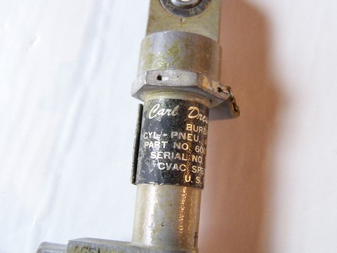 Lot of 1950s Mid-century vintage, US military armament latch pneumatic cylinders / parts