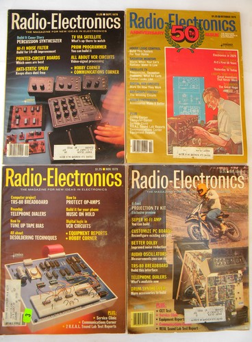 Lot of 1979 Radio-Electronics magazines full year w/DIY projects