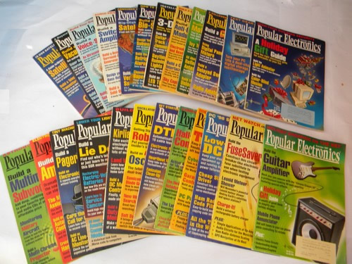 Lot of 1996&1997 Popular Electronics magazines full years w/DIY projects