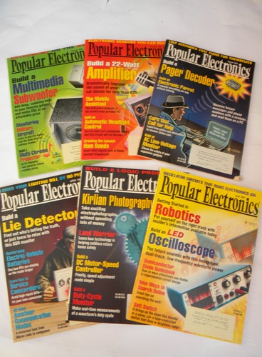 Lot of 1996&1997 Popular Electronics magazines full years w/DIY projects