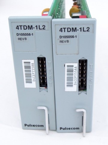 Lot of 2 Pulsecom model 4TDM-1L2 time division multiplexing channel units