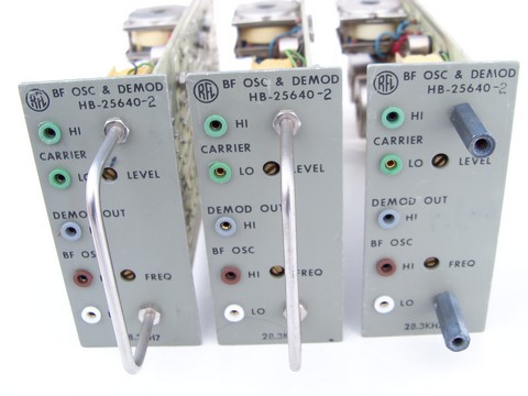 Lot of 3 industrial radio RFL BF oscillator / demodulator HB-25640-2
