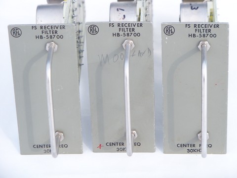 Lot of 3 industrial telecommunications RFL FS receiver filter HB-58700