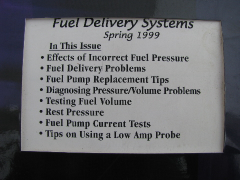 Lot of 3 Napa Auto Ph.D. automotive VHS video lessons on fuel system, sensors etc.