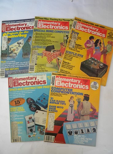 Lot of 70s vintage Elementary Electronics magazines w/projects & plans
