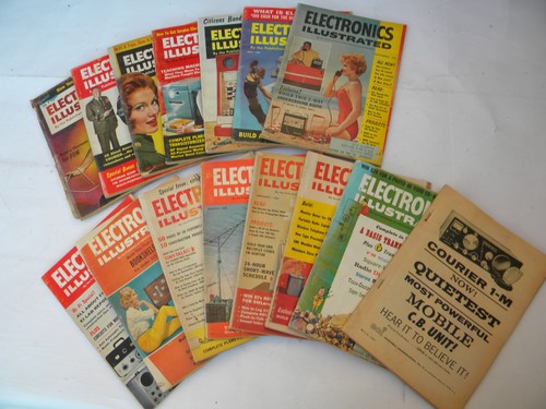 Lot of early 1960s vintage Electronics Illustrated magazines from Mechanix Illustrated
