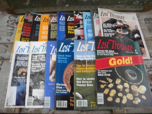 Lot of old Lost Treasure magazines full years early 1980s back issues