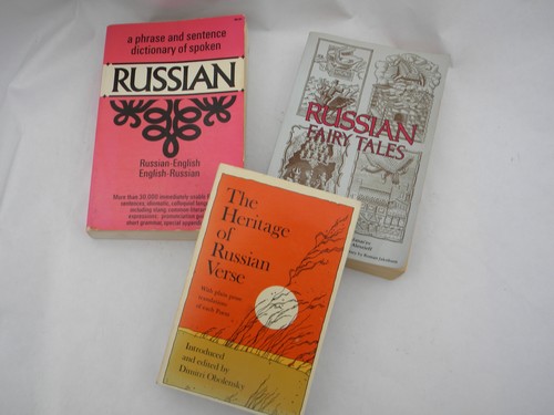 Lot of vintage Russian poetry, fairy tales and English / Cyrillic dictionary
