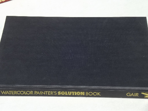 Lot out-of-print art instruction books, watercolor artist library collection