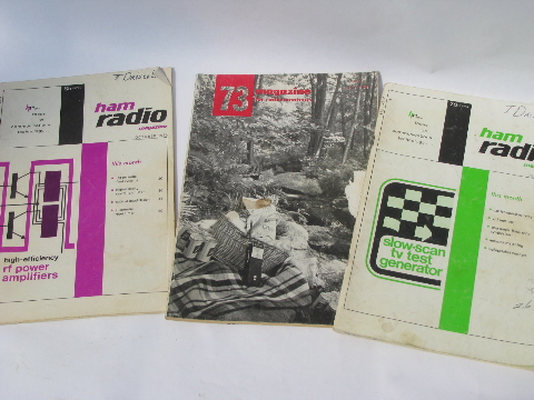 Lot retro 1970s CB & shortwave radio ham books&magazines