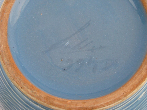 Lot signed mod pottery vases, 60s-70s vintage Ceramic Art etc.