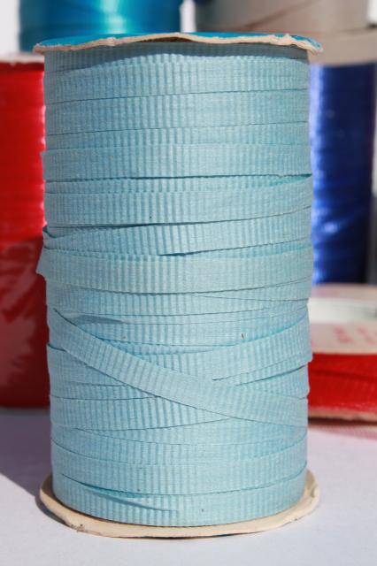 lot vintage ribbon, red white blue gift wrap ribbons for garlands, party streamers?