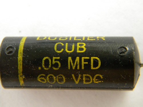 Lot vintage Sprague/Cornell Dubilier black beauty capacitors 600 VDC
