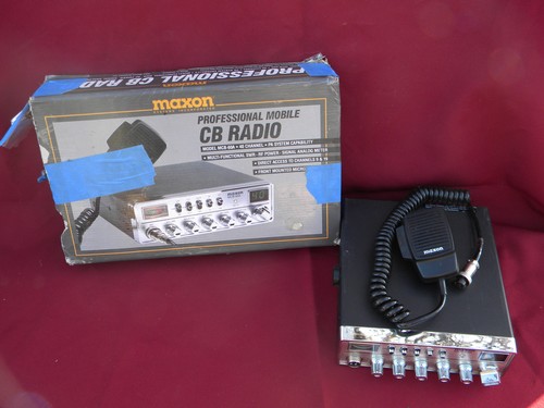 Maxon MCB-60A CB radio w/microphone handset and original box