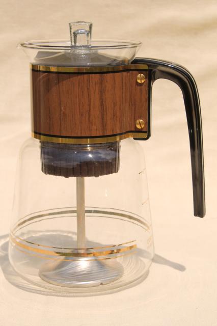 mid century Cory DGPL-3A glass 8 cup percolator vintage stove top coffee pot