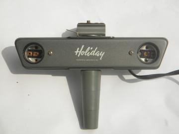 Mid-century machine-age vintage Holiday E23 300 watt movie camera light