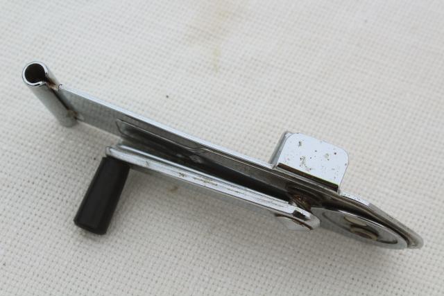 mid-century modern vintage chrome metal Ekco Flint can opener