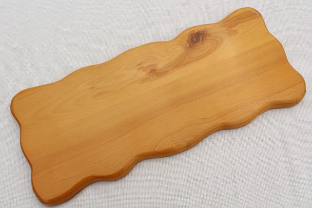 mid-century modern vintage sectional serving tray, mod blond wood table or desk tray