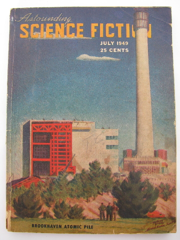 Mid-century sci-fi stories magazine, Astounding Science Fiction, July 1949