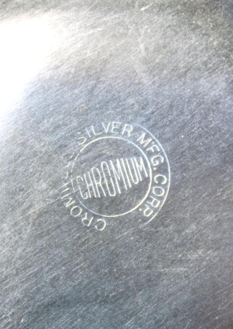 mid-century vintage chrome coffee set, Crown silver chromium plate coffeepot