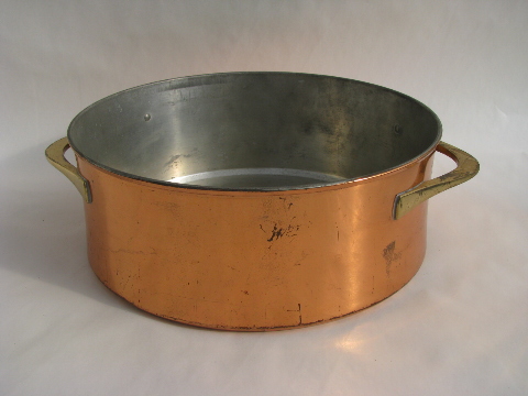 Mid-century vintage danish modern Dansk - Quistgaard copper casserole pot