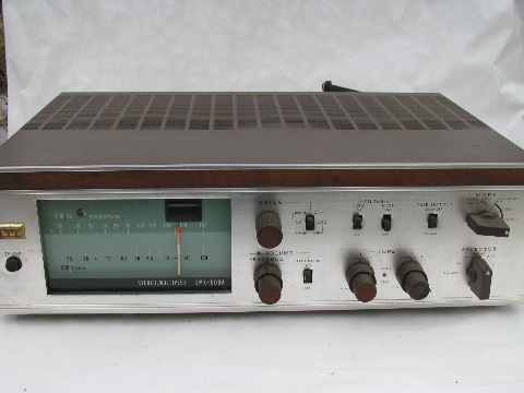 Mid-century vintage, vacuum tube ITT SMX-500 stereophonic AM-FM tuner/amp