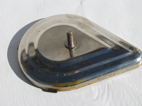 Mod chrome hair dryer w/ stand, vintage Handy Hannah, looks great, works!