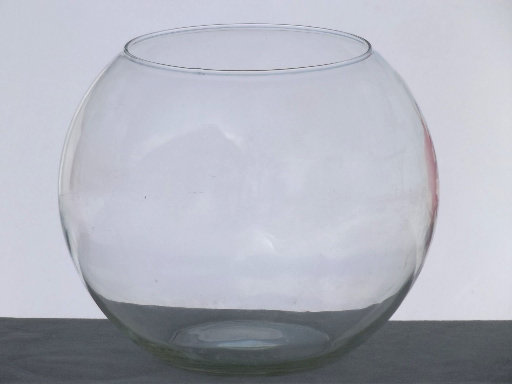 Mod glass globe vases, clear glass fish bowls for displays or terrariums