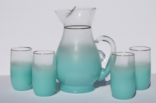 https://1stopretroshop.com/item-photos/mod-vintage-aqua-blue-blendo-color-fade-glass-drinks-set-pitcher-glasses-1stopretroshop-s107172-1.jpg