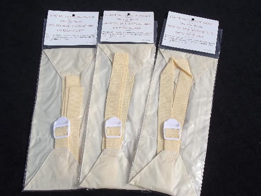 Money belt lot unused traveler's zip pocket wallets w/ nylon webbing