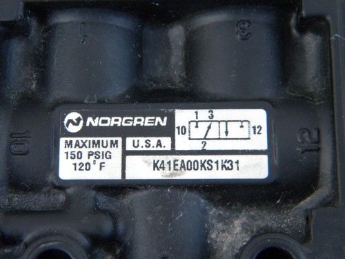 Norgren industrial pneumatic solenoid valve K41EA00KS1K31