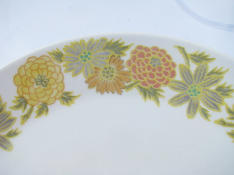 Noritake - Japan Sunny Side retro vintage 60s pottery dinnerware, 31 pieces