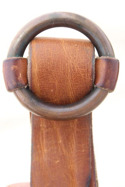 old hand carved wood mug, rustic medieval faire wine cup w/ waist belt loop 