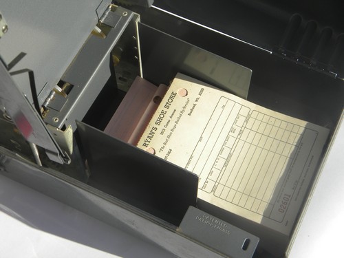 Old industrial receipt/invoice writer, shop invoice or bill of sale