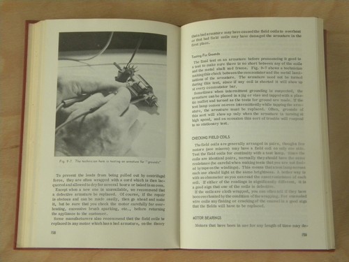 Out of print technical book on Small Appliance Repair, drawings etc. 1970