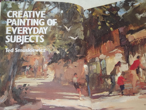 Out-of-print art instruction books, artist's ink pencil drawing painting