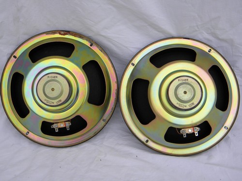 Pair of Fisher 10'' SC80676AX speakers, vintage Japan