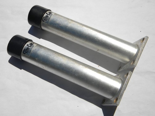 Pair Tite-Lok fishing boat rod holders, downrigger fishing gear