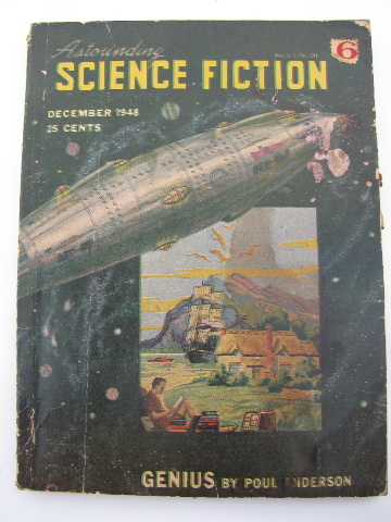 Pulp vintage Dec 1948 Astounding Science Fiction magazine, Poul Anderson