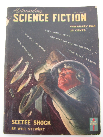 Pulp vintage sci-fi stories magazine, Astounding Science Fiction - Feb, 1949