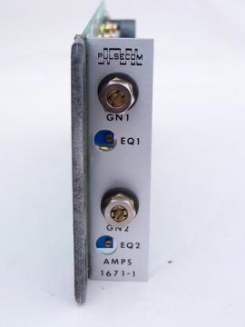 Pulsecom 1671-1 telecomunications dual line amplifier