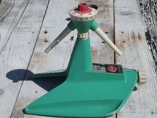 Rain King model K4  lawn and garden sprinkler, vintage Sunbeam aluminum